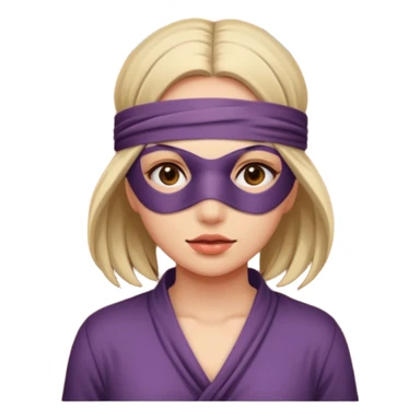 Bondage sexy  lady blindfolded tied door sticker