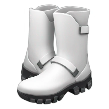 futuristic white Phantom squad Infiltration armored boots sticker