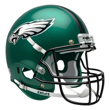 Philadelphia Eagles football helmet sticker