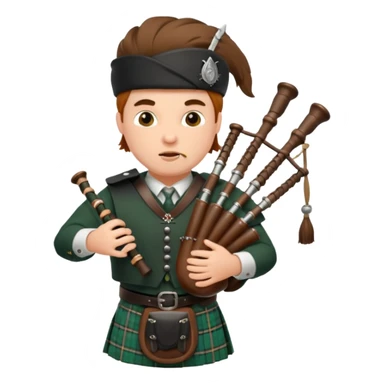 Warrior playing bagpipes chugging whiskey sticker