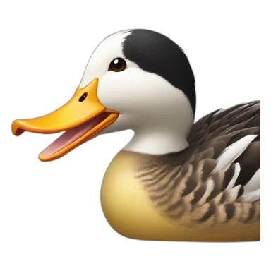 laughing duck sticker