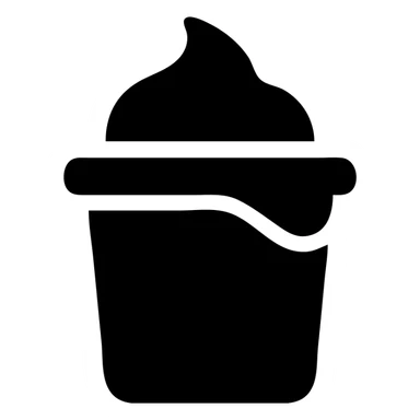 A sauce in a fast food packaging sticker