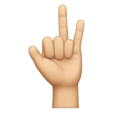 Holding finger in the air sticker