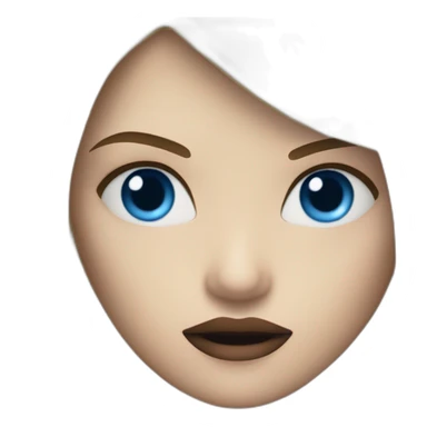 beautiful vampire woman with long blonde hair and blonde straight bangs and blue eyes wielding knives serious expression sticker