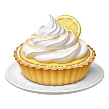 Lemon tartlet with meringue on top sticker