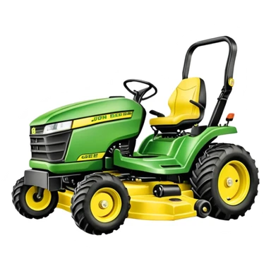 pencil drawing of a john. deer mower sticker
