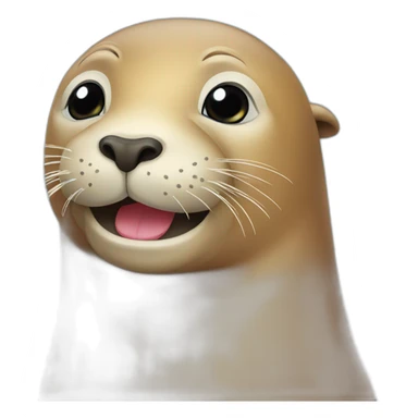 a sea lion in love sticker