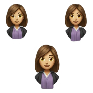 woman lawyer Wearing a robe sticker