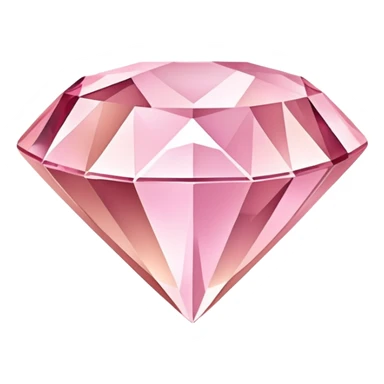 rose gold diamond gemstone with pink hues sticker