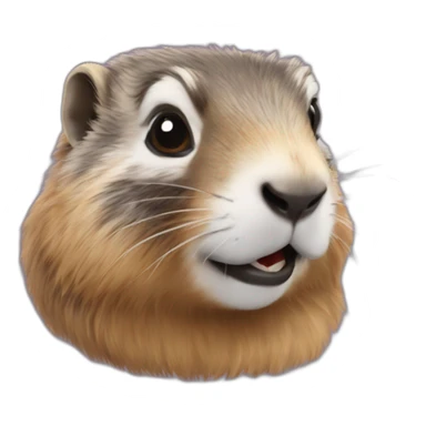 marmotte qui sourit sticker