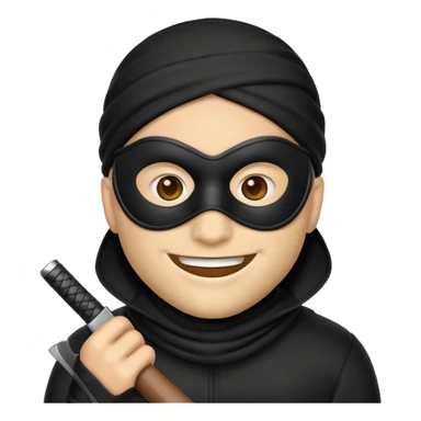 Robber emoji sticker