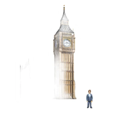 big ben london with a sm sticker