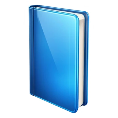 dark neon blue glass book sticker