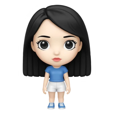 Fanko Pop Figure girl full body sticker