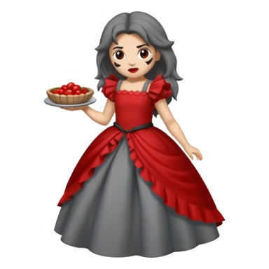 Lobo macho comiendo a la niña del cuento caperucita roja sticker