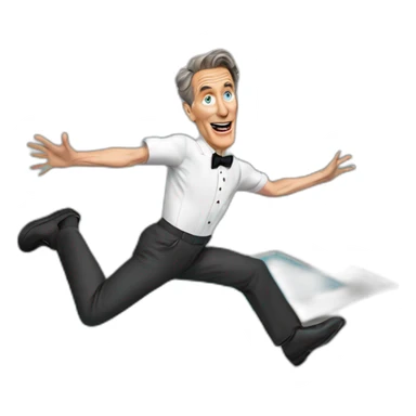 bill nye jumping into a pool sticker