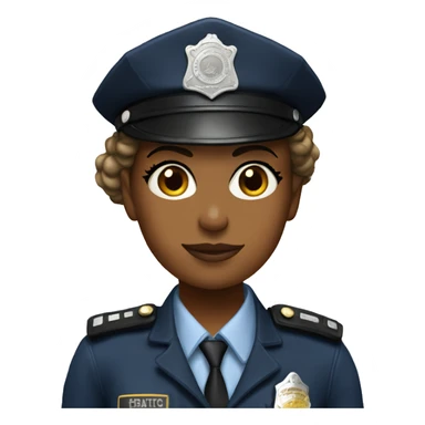 The police girl honours sticker