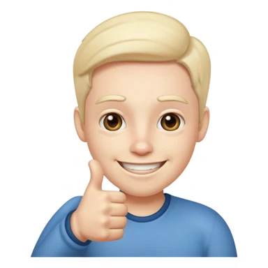 Buat gambar those bad tings guy dari sml yg sedang senang dan berikan jempol sticker