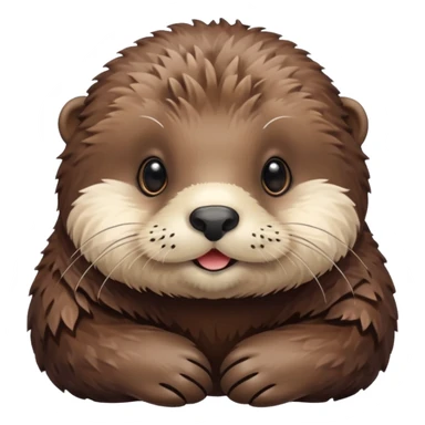 Cute sea otter  sticker