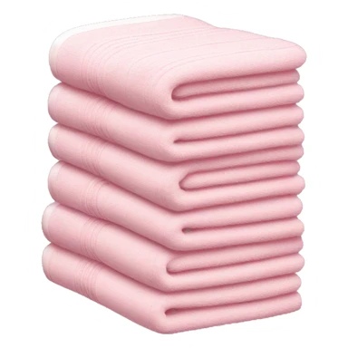 Light pink stacked towels sticker