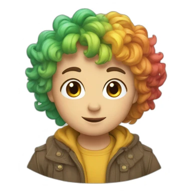 coeur de tout les couleurs sticker