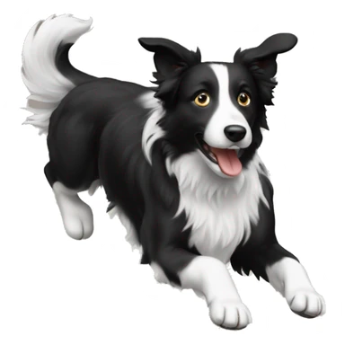 Anvil with border collie jumping over sticker