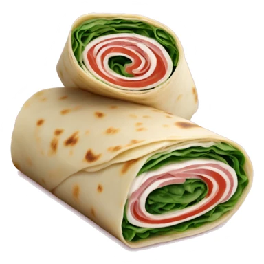 deli meat spinach cream cheese tortilla wrap sticker
