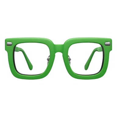 Green Square Spects. only spects. sticker