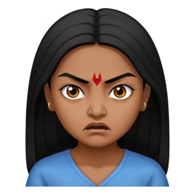 indian angry mom sticker