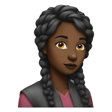 Black Girl side eyeing  sticker
