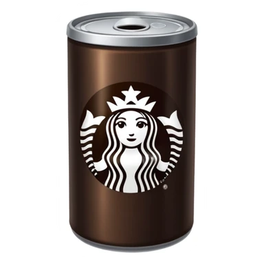 Can of Starbucks coffee dark roast  sticker