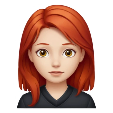 Garota ruiva cabelo comprido  sticker