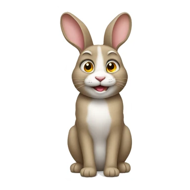 Créer un emoji un lapin avec un chat sticker