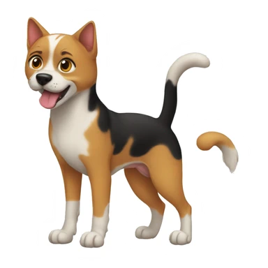 cat dog tango sticker