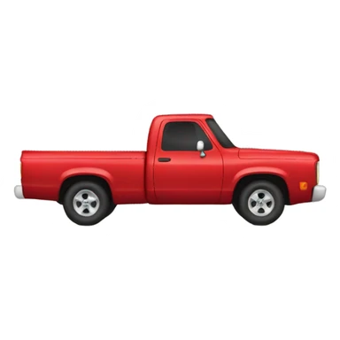 red pickup truck sticker