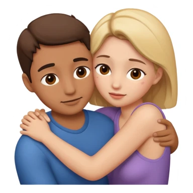 Intimate moment between lovers sticker