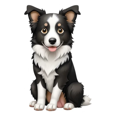 Merle Border Collie Sitting sticker