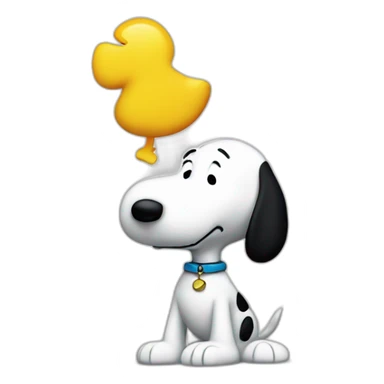 snoopy and woodstock sticker