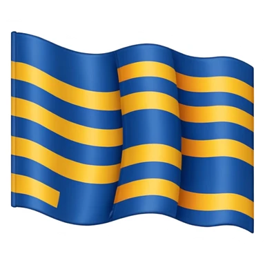 A flag whit darkblue, blue, white, yellow and orange and has 5 stripes white in the middle, blue in next to white left, yellow next to white right, orange next to yellow right, dark blue next to blue left💙🩵🤍💛🧡 sticker