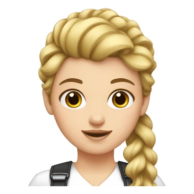 white girl barber sticker