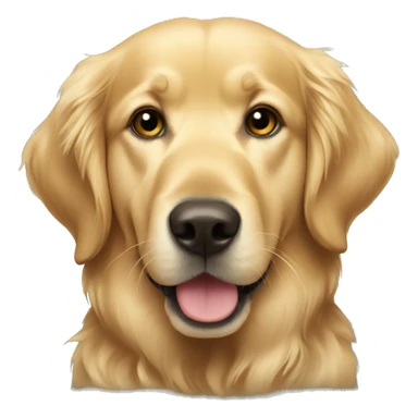 Golden retriever christmas sticker