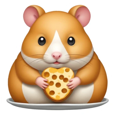eat hamster sticker
