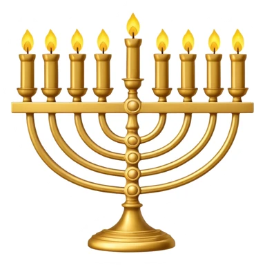 Menorah seven candlesticks sticker