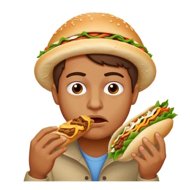 A face of disgust Döner  sticker