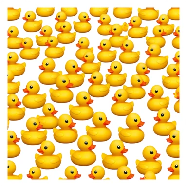 Army of rainbow ducks sticker