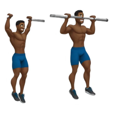 athlete doing pull ups crossfit sticker