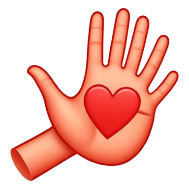 peach emoji with red hand print like a spanking simple post spanking red mark  sticker
