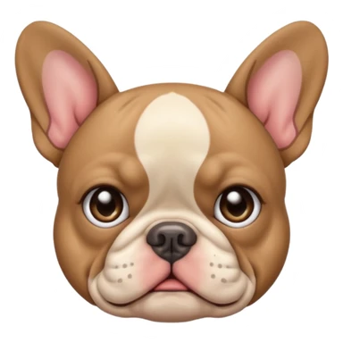 crying teary eyes French bulldog sticker