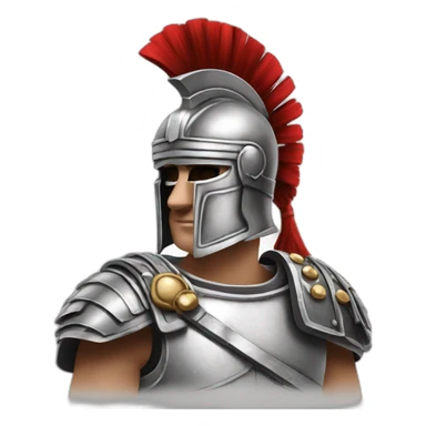 centurion-profile-illustrated-blackandwhite sticker