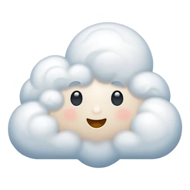 faceless cloud sticker